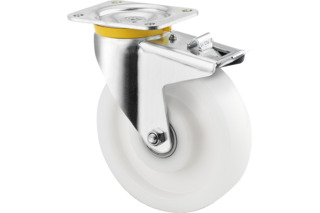 Roulettes pivotantes avec blocage