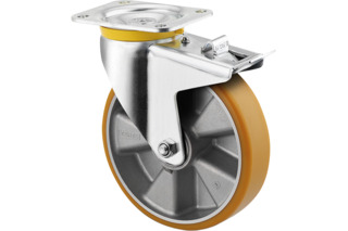 Roulettes pivotantes avec blocage