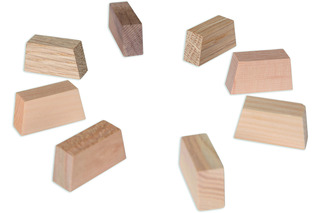 Terminali in legno per profili a coda di rondine HAAS