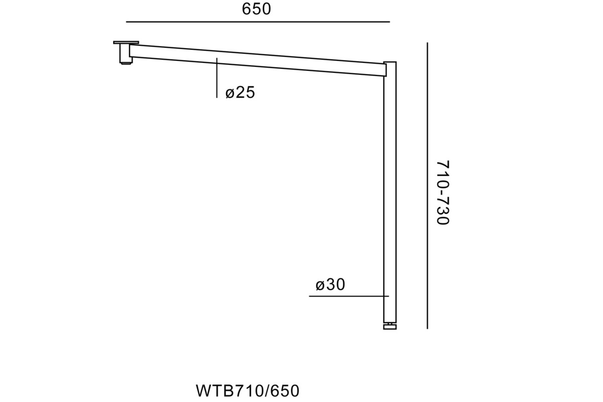 Système de pied de table WTB WALD-HAUS