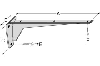 Mensole HEBGO FLC inox