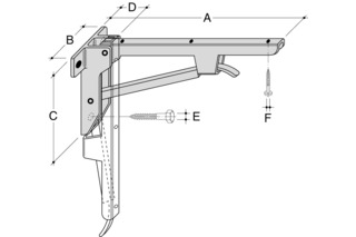 Consoles à rabattre HEBGO KS inox