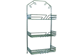 Scaffali per armadi in filo con portatubo, cromata