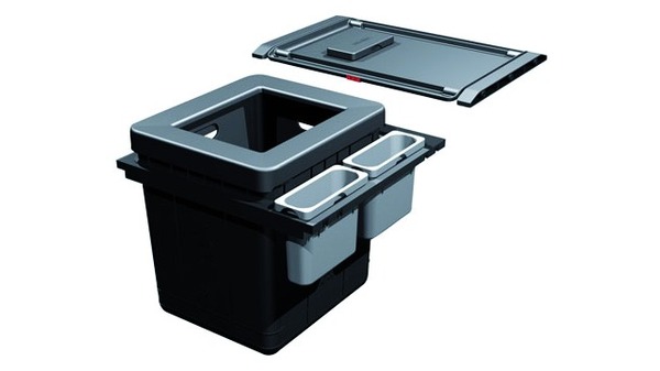 Sistema rifiuti FRANKE-Sorter Serie 350 H Varia per BLUM Tandembox