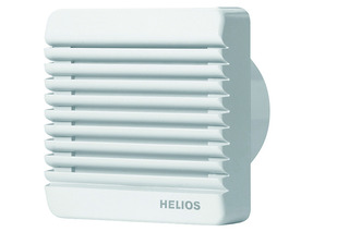 Minilüfter mit Kugellager und elektr. Verschlussklappe HELIOS HR 90 KE Minilüfter mit Kugellager und elektr. Verschlussklappe HELIOS HR 90 KE