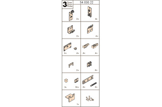 Garnitur HAWA Creation 25 H IS/FS, für 3 Türen Garnitur HAWA Creation 25 H IS/FS, für 3 Türen