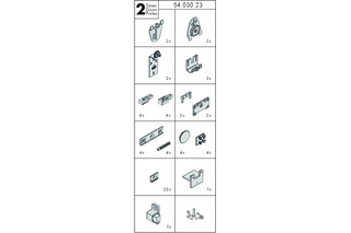 Garnitur HAWA Creation 25 GAK/H IS/FS, für 2 Türen Garnitur HAWA Creation 25 GAK/H IS/FS, für 2 Türen