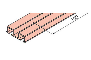 Doppellaufschiene HAWA zum Schrauben Doppellaufschiene HAWA zum Schrauben