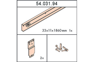 Beschläge-Grt. HAWA Combino L 40 FS Synchro Beschläge-Grt. HAWA Combino L 40 FS Synchro