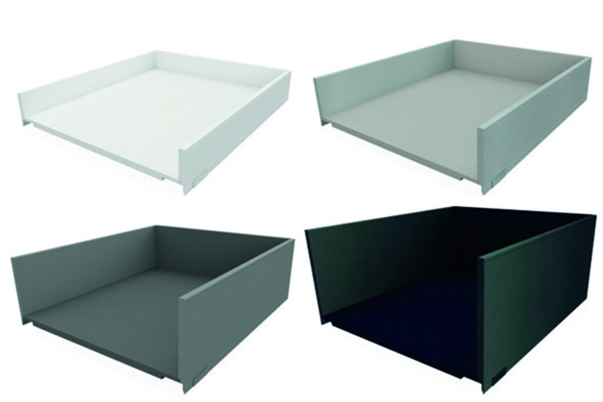 Tiroir / tiroir intérieur complet BLUM LEGRABOX pure, blanc soie, gris orion, argent polaire, noir terra, fabriqués selon vos dimensions