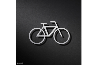Pictogramme place de stationnement pour bycyclette PHOS