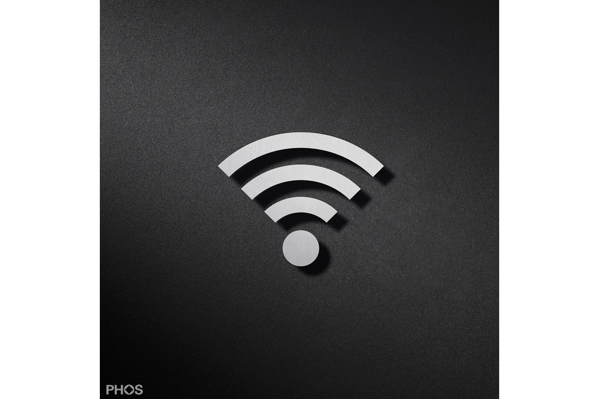 Pictogramme symbole WLAN / Wi-Fi PHOS