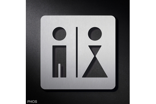 Cartelli con simboli uomini donne PHOS