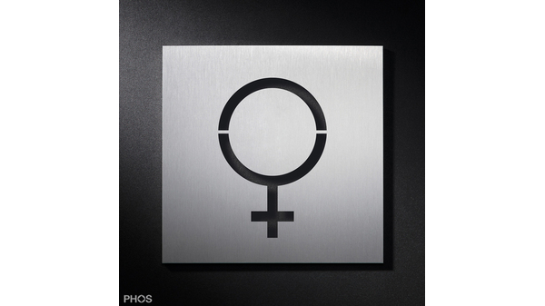 Cartelli con simboli donne simbolo PHOS