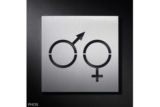 Piktogrammschild Gender-Symbole PHOS