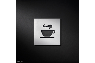 Cartelli con simboli Café PHOS