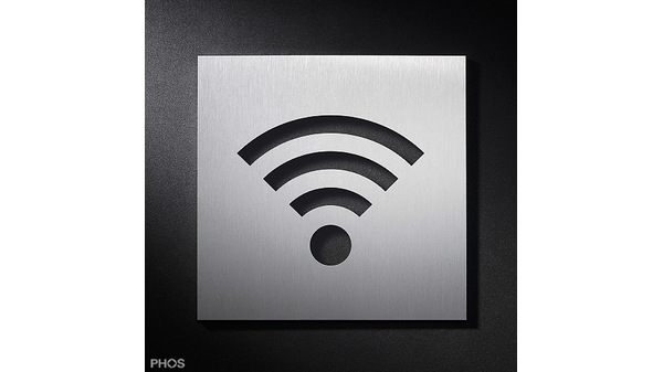 Cartelli con simboli WLAN / Wi-Fi PHOS