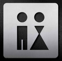 WC Piktogrammschild PHOS