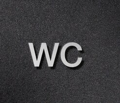 Schriftzug WC PHOS