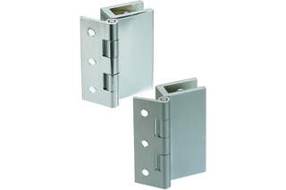 Charnières pour portes en verre