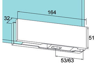 Unterer Eckbeschlag PT 10 für Ganzglasanlagen DORMA GLAS Universal Unterer Eckbeschlag PT 10 für Ganzglasanlagen DORMA GLAS Universal