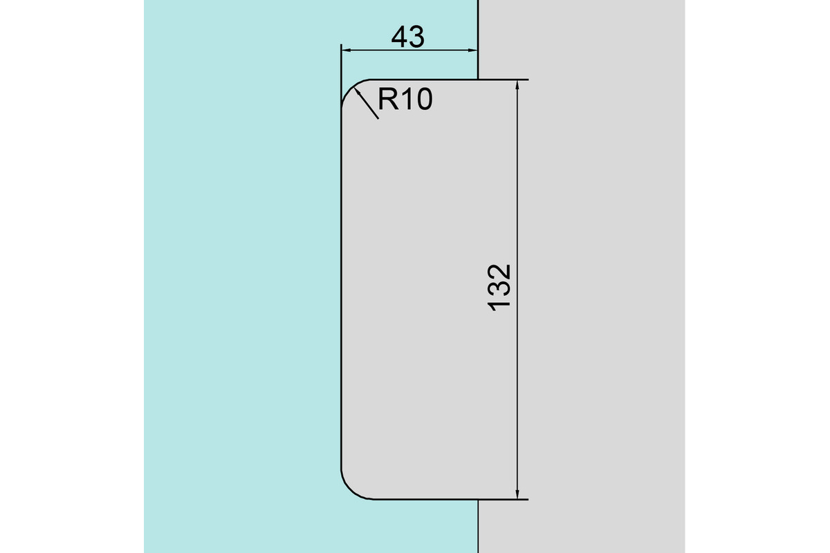 Ferramenta di congiunzione PT 80 angolare per impianti completamente in vetro DORMA GLAS Universal