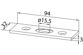 Schliessbleche für Ganzglasanlagen DORMA GLAS Universal Schliessbleche für Ganzglasanlagen DORMA GLAS Universal