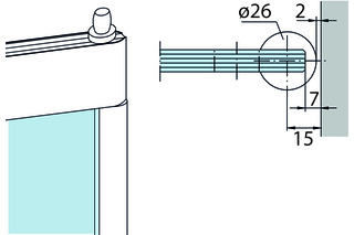 Kantenschutzprofil DORMA GLAS Kantenschutzprofil DORMA GLAS