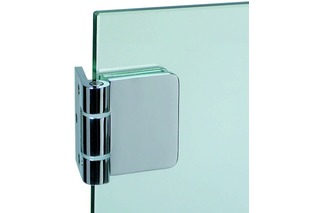 Charnières pour portes en verre