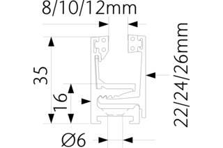 Profilé en verre OPK Startrack