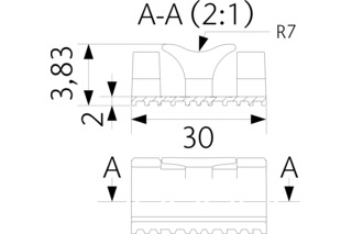 Fixation fixe pour verre OPK Startrack