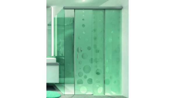 Ferrements pour portes coulissantes HAWA Banio 40 GF montage cloison en verre