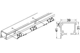 Combi-Laufschienen HAWA Combi-Laufschienen HAWA