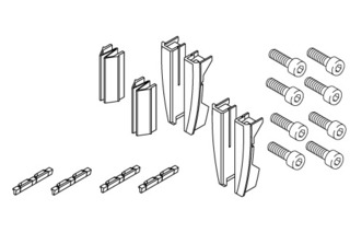 Jeu d'embouts pour caches mod. GM/GU