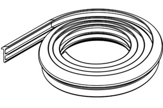Gummiprofil zu Festverglasung HAWA Gummiprofil zu Festverglasung HAWA