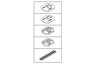 Kit di montaggio per HAWA-Adapto 100-150/P