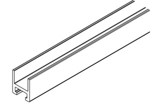 Glas-Aufnahmeprofil HAWA Glas-Aufnahmeprofil HAWA