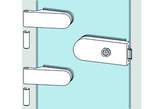 Glastürschloss-Garnitur DORMA GLAS Studio Rondo Glastürschloss-Garnitur DORMA GLAS Studio Rondo