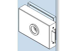 Serrure pour porte vitrée DORMA GLAS Studio Medio