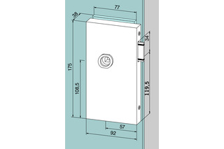 Glastürschloss DORMA GLAS Office Classic Glastürschloss DORMA GLAS Office Classic