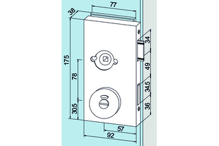 Glastürschloss DORMA GLAS Office Classic Glastürschloss DORMA GLAS Office Classic
