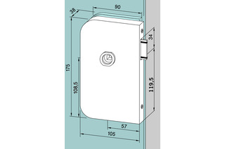 Glastürschloss DORMA GLAS Office Junior Glastürschloss DORMA GLAS Office Junior
