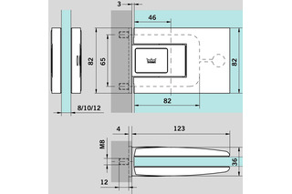 Pendeltürbänder DORMA GLAS TENSOR Pendeltürbänder DORMA GLAS TENSOR