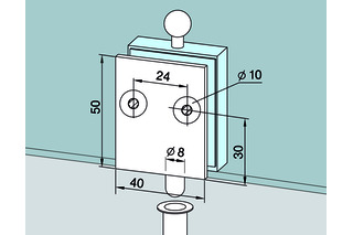 Feststellriegel DORMA GLAS Feststellriegel DORMA GLAS