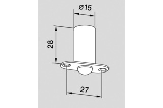 Türschnäpper DORMA GLAS für Saunatüren Türschnäpper DORMA GLAS für Saunatüren