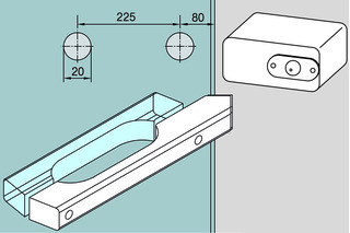 Schnappklotz DORMA GLAS für Saunatüren Schnappklotz DORMA GLAS für Saunatüren