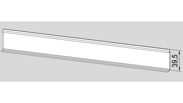 Profil de recouvrement DORMA GLAS à clipser