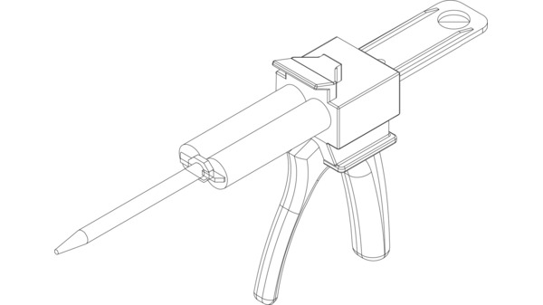 Pistola Automix per adesivo VSG DORMA GLAS