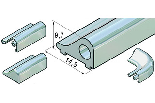 Jeu de profils de seuil ronde PAULI+SOHN 8535