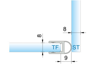 Duschtürdichtungen seitlich PAULI+SOHN 8861